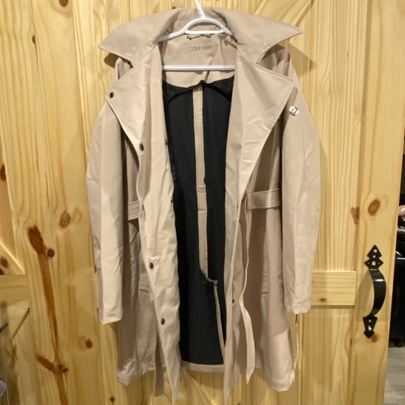 Calvin Klein Women's Belted Trench Coat - Picture 2 of 5
